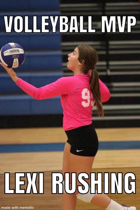 Volleyball MVP Lexi Rushing Volleyball MVP Lexi Rushing